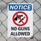 Signmission No Guns Allowed OSHA Notice Sign, Plastic, 7in W x 10in L, 2PK OS-2PACK-NS-P-710-V-14640 - alternate 4
